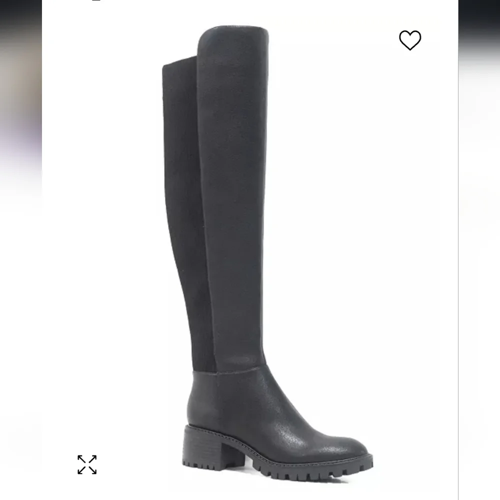 Kenneth Cole New York Riva Over-The-Knee Stretch Calf Boots Sz 8.5 Retail $199